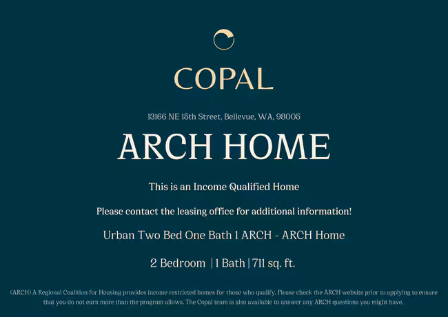Urban Two Bed One Bath 1 ARCH 408 floor plan